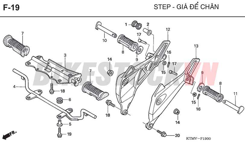 F-19_GIÁ ĐỂ CHÂN